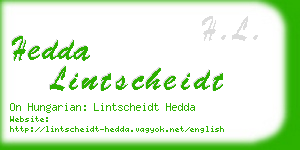 hedda lintscheidt business card